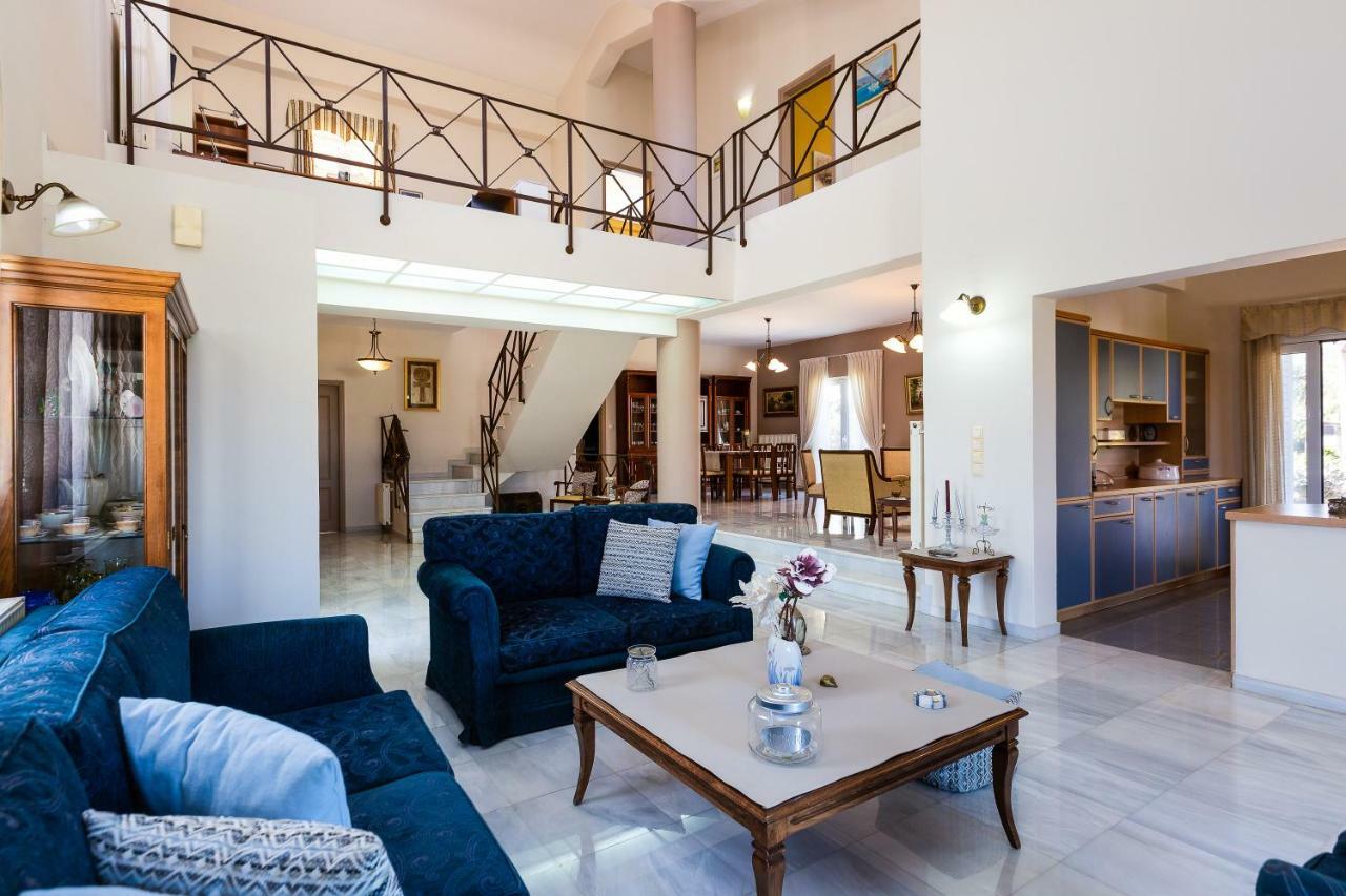 Carpe Diem-Luxury Villa With Private Pool Agia Paraskevi  Luaran gambar