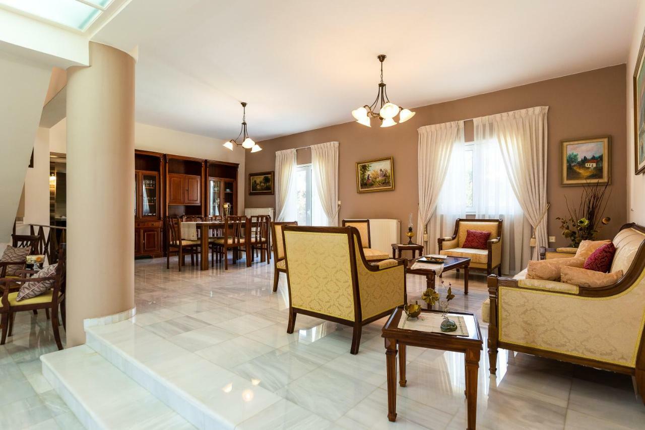 Carpe Diem-Luxury Villa With Private Pool Agia Paraskevi  Luaran gambar
