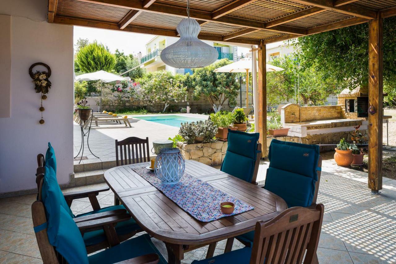Carpe Diem-Luxury Villa With Private Pool Agia Paraskevi  Luaran gambar